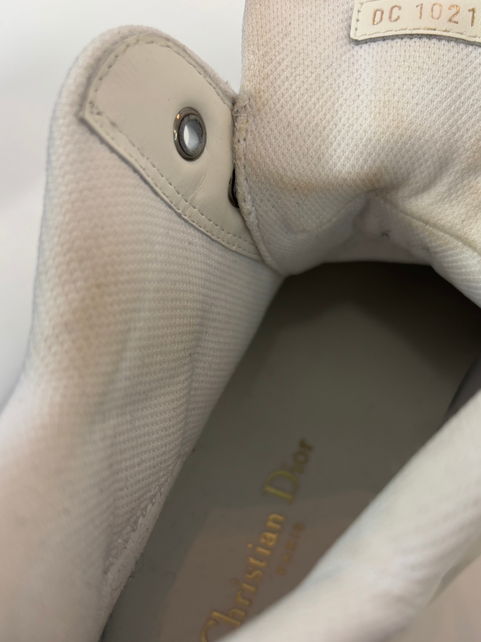 Weißer Walk'N'Dior Sneaker von Christian Dior