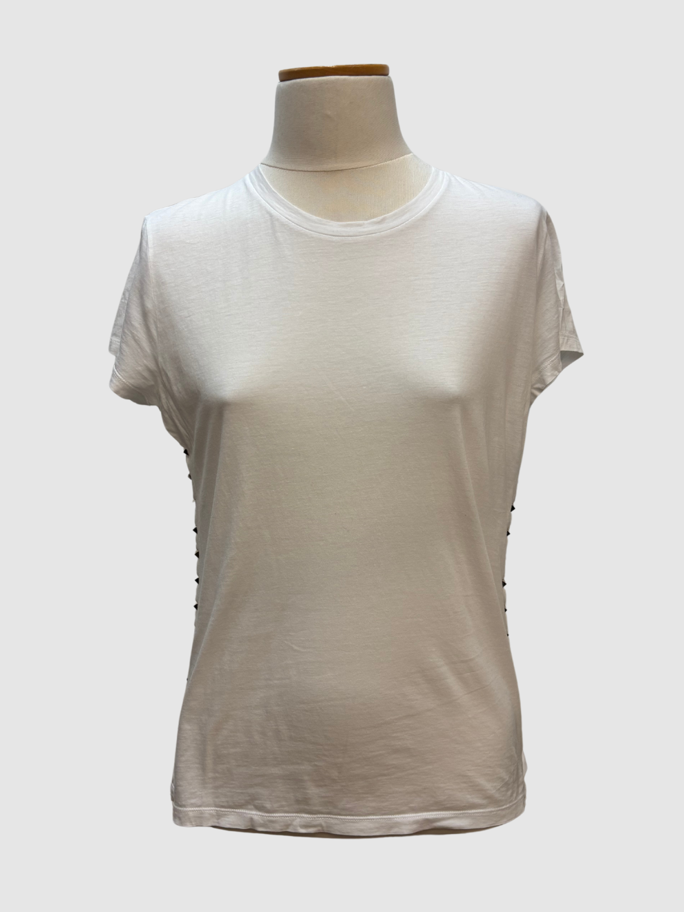 Weißes Rockstud-T-Shirt von Valentino