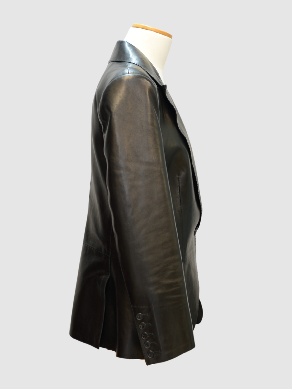Schwarzer Lederblazer von Tom Ford
