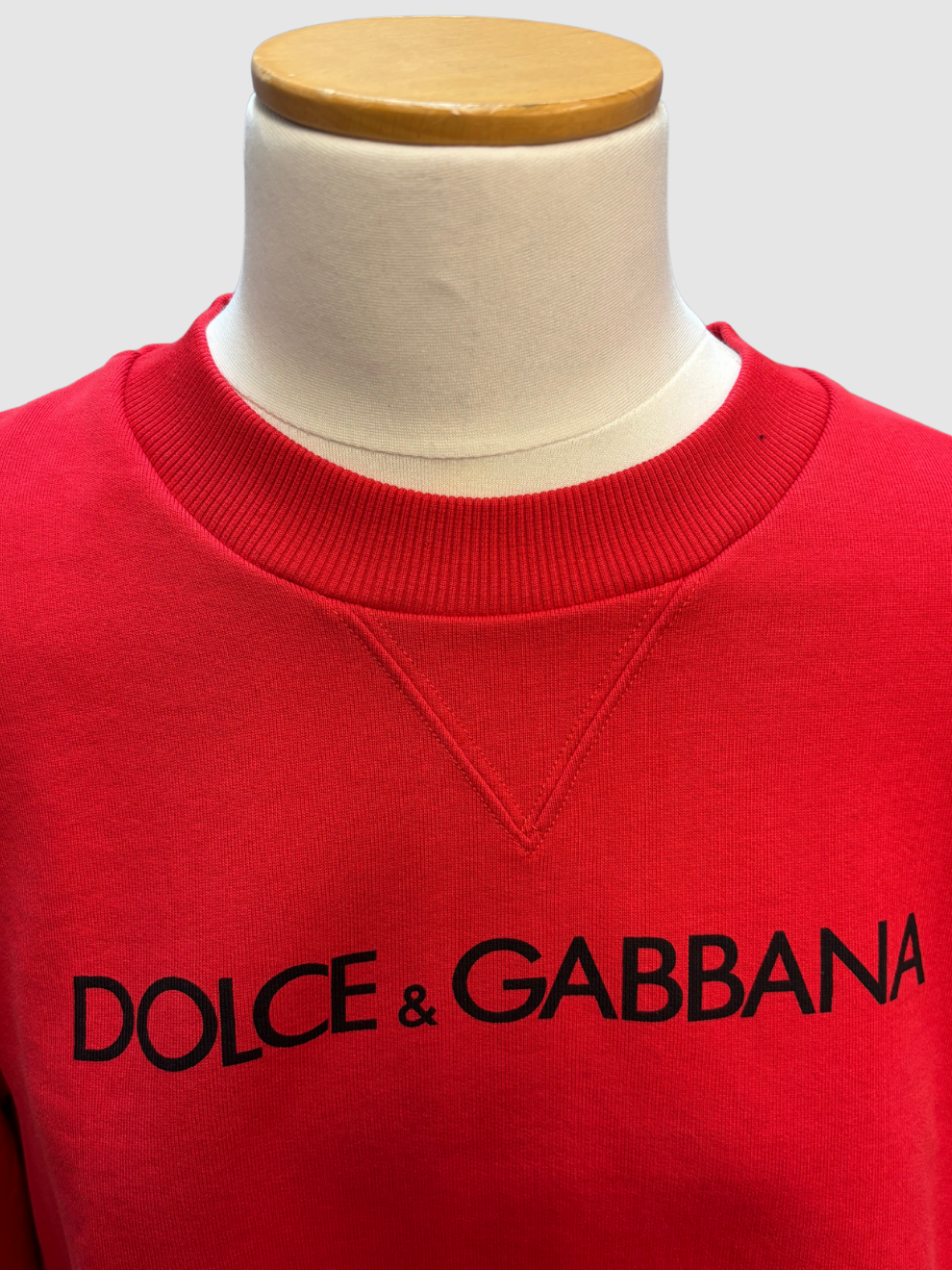 Roter cropped Sweater von Dolce & Gabbana