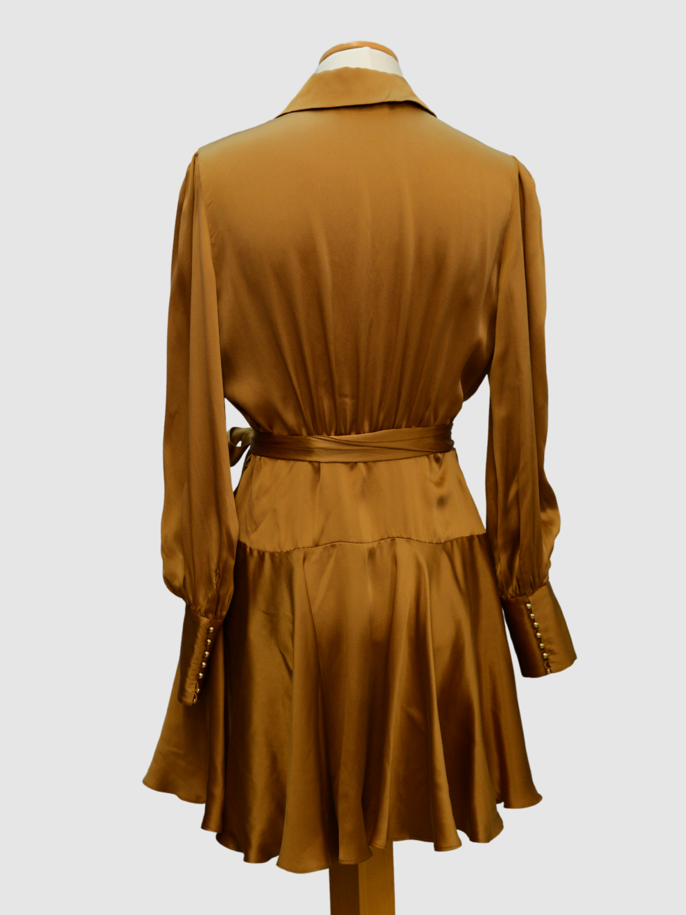 Goldfarbenes Wickelkleid von Zimmermann
