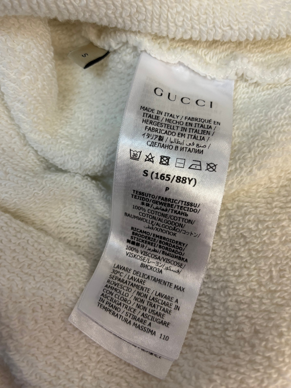 Weißer Hoodie von Gucci x Adidas