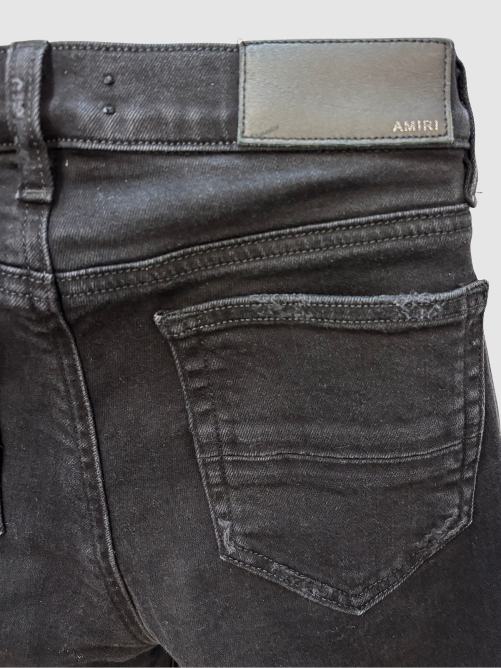 Schwarze Skinny Destroyed Jeans von Amiri