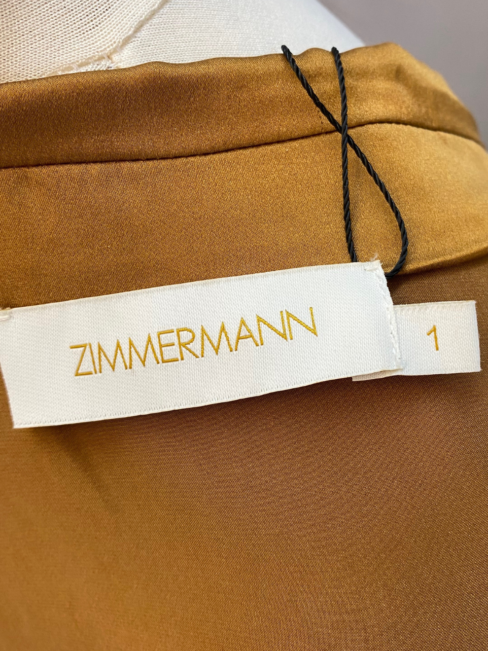Goldfarbenes Wickelkleid von Zimmermann