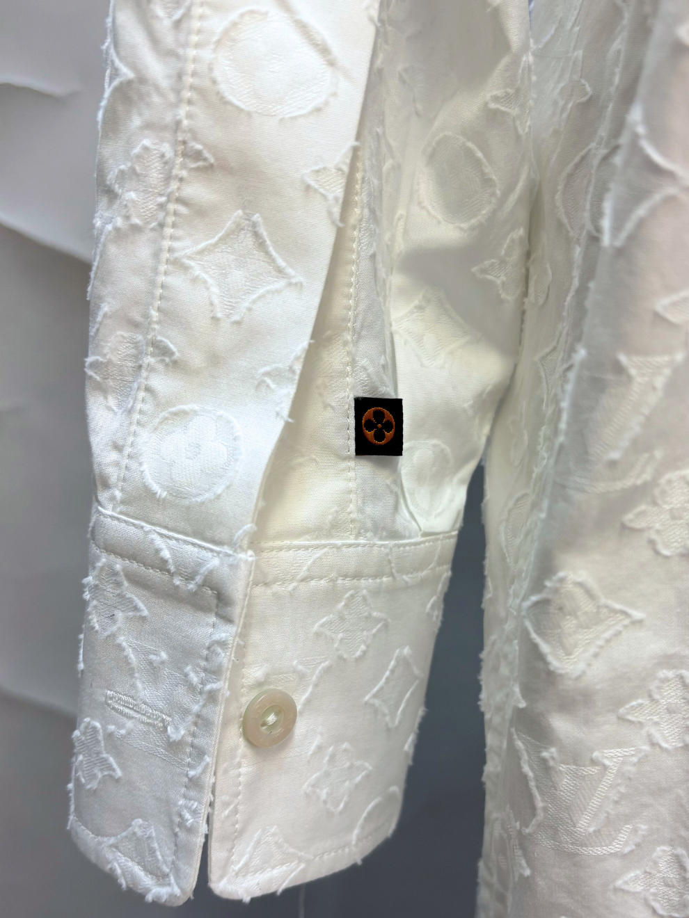 Weißes Hemdblusenkleid von Louis Vuitton