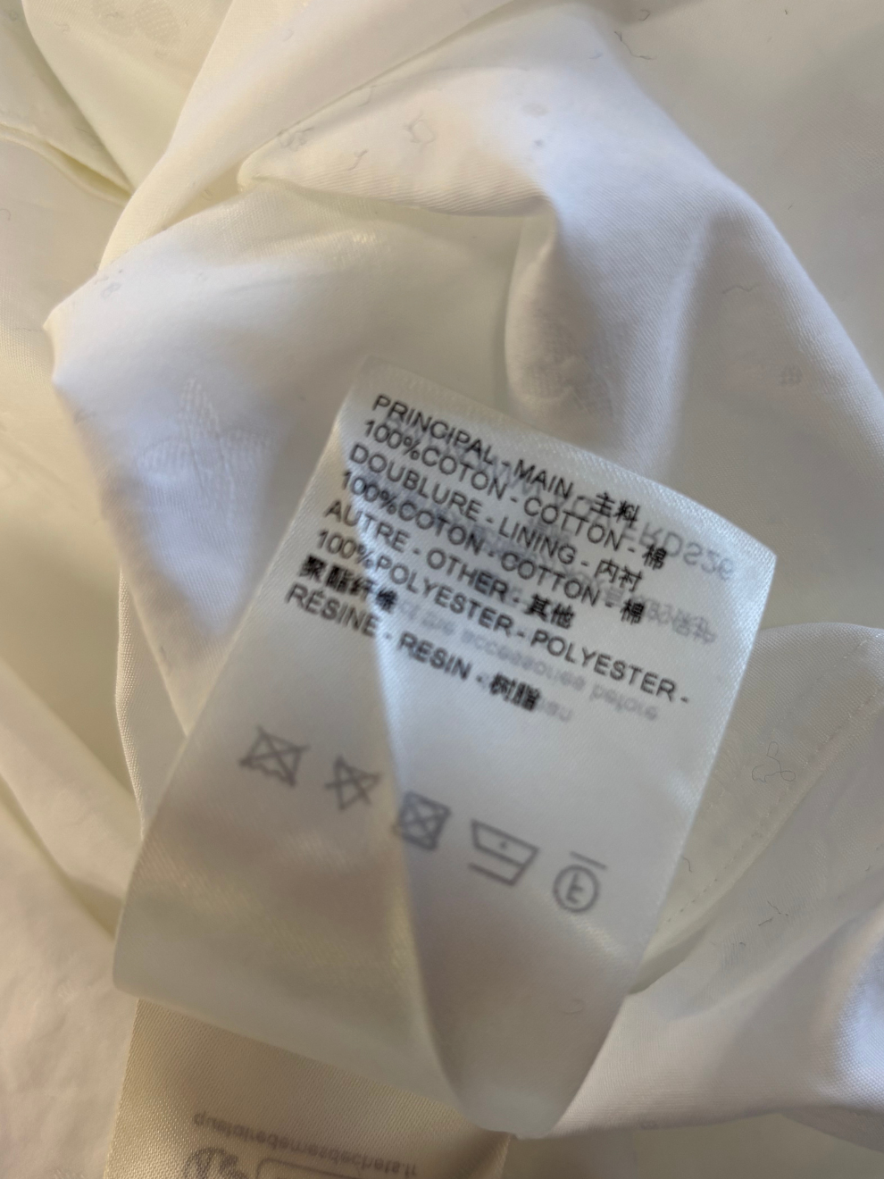 Weißes Hemdblusenkleid von Louis Vuitton