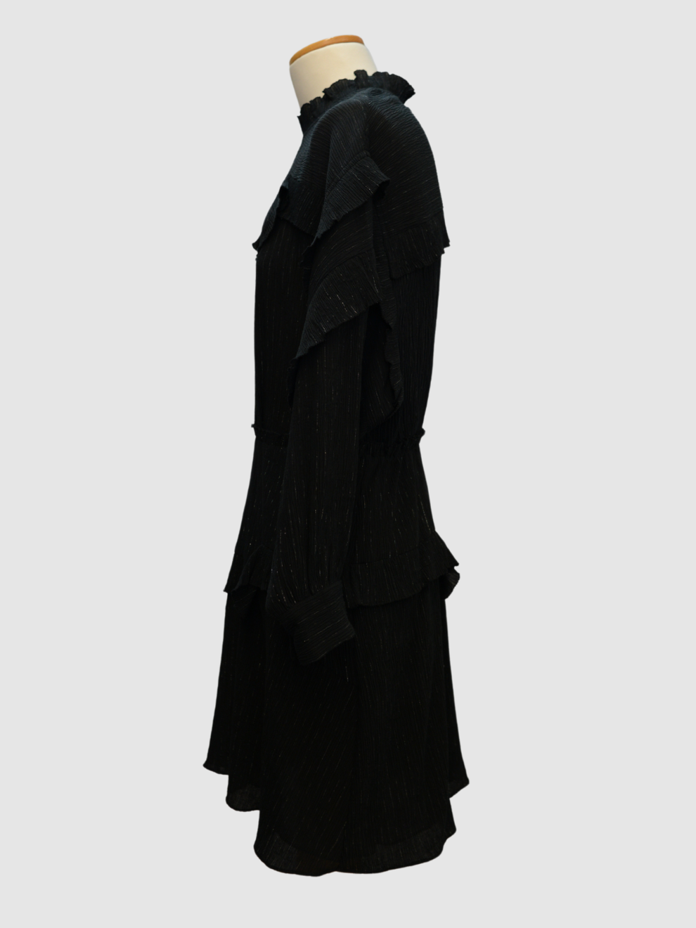 Schwarzes Kleid mit Volants von Isabel Marant