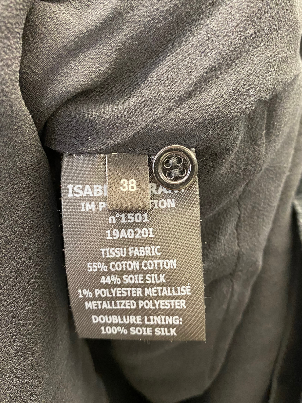 Schwarzes Kleid mit Volants von Isabel Marant