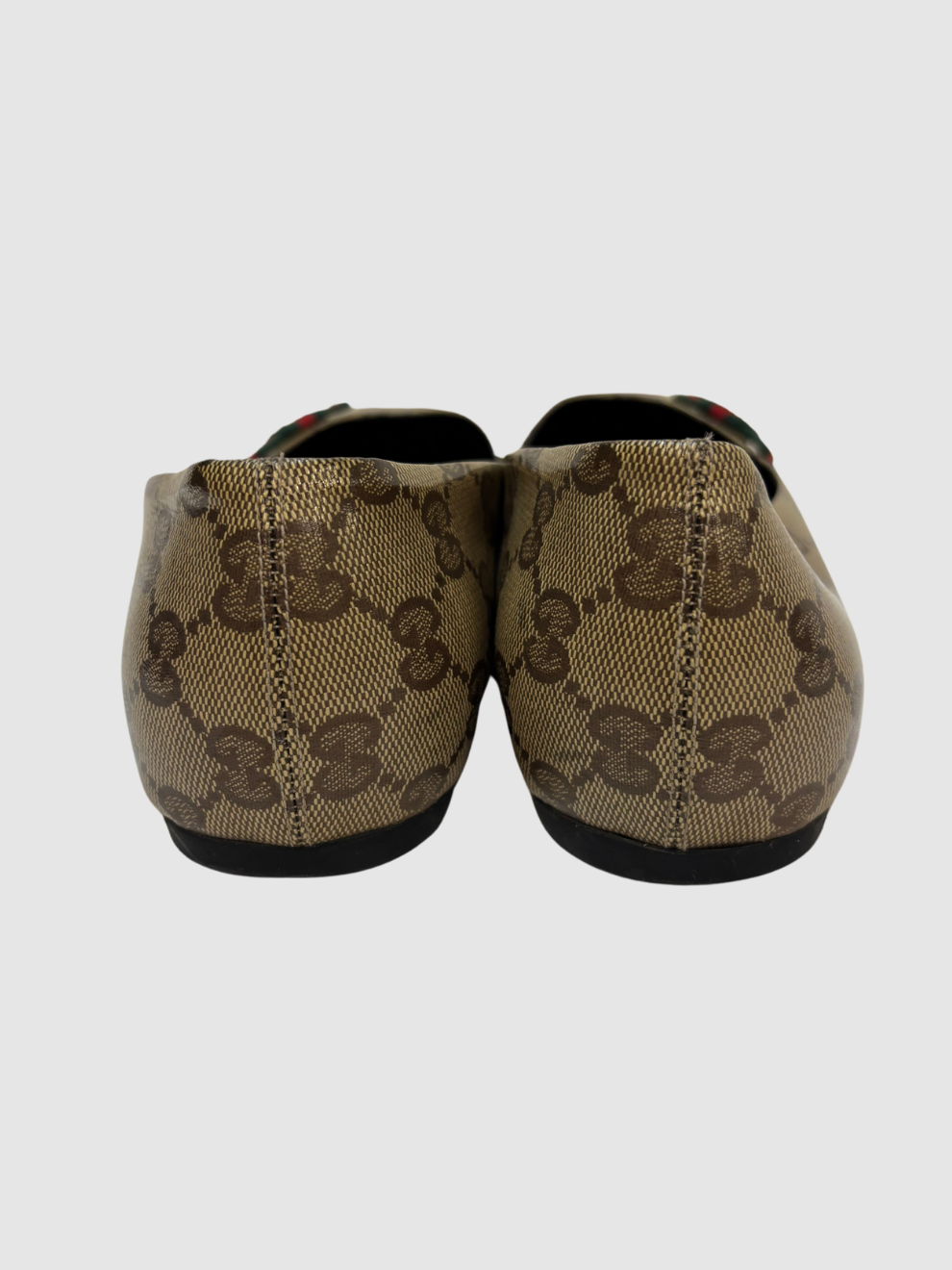 Braune GG Ballerinas von Gucci