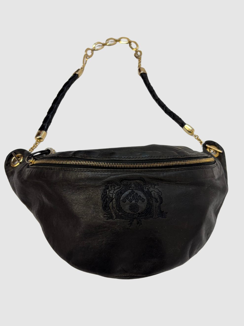 Schwarze Vintage Umhängetasche von Bottega Veneta