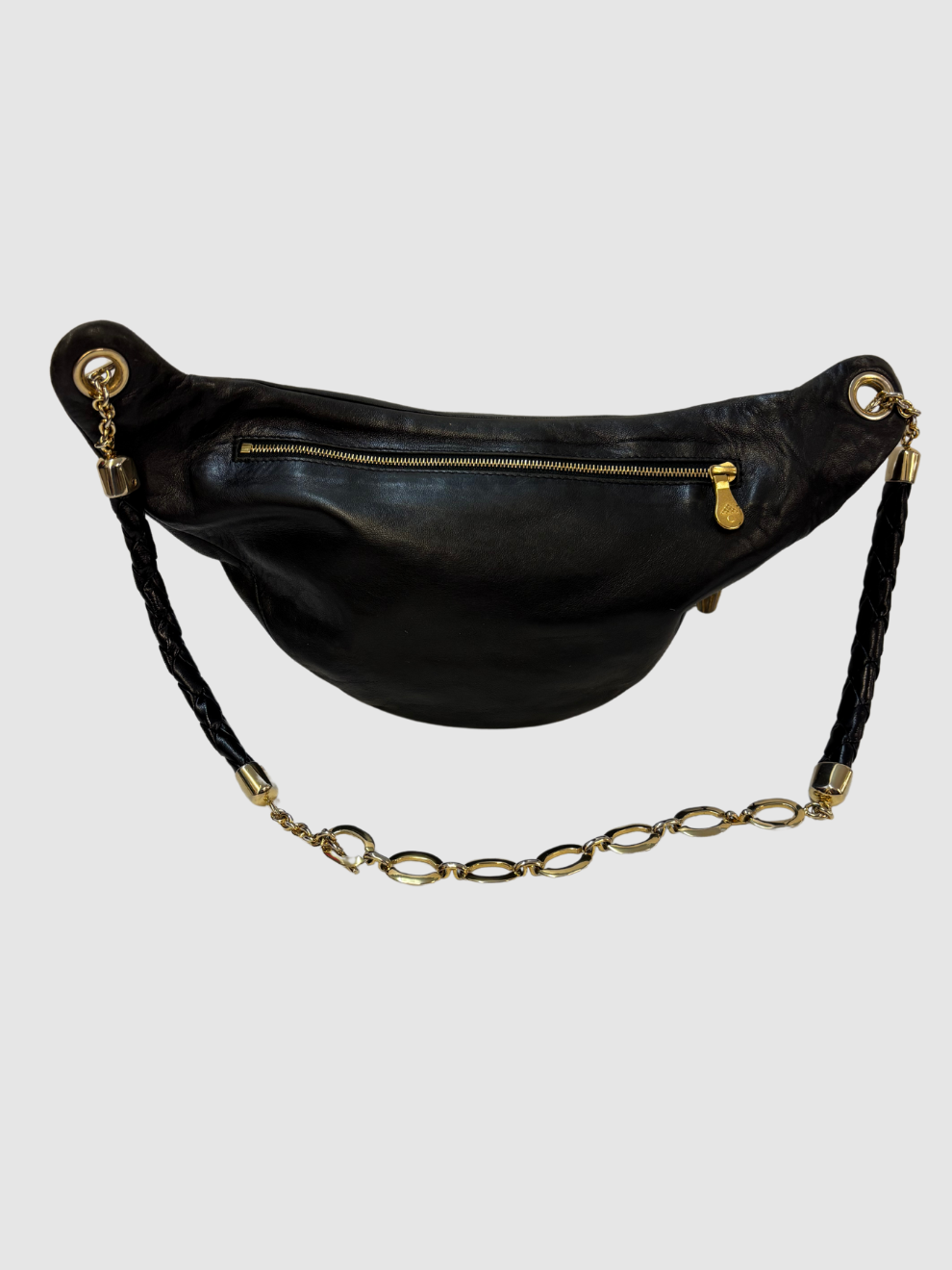Schwarze Vintage Umhängetasche von Bottega Veneta