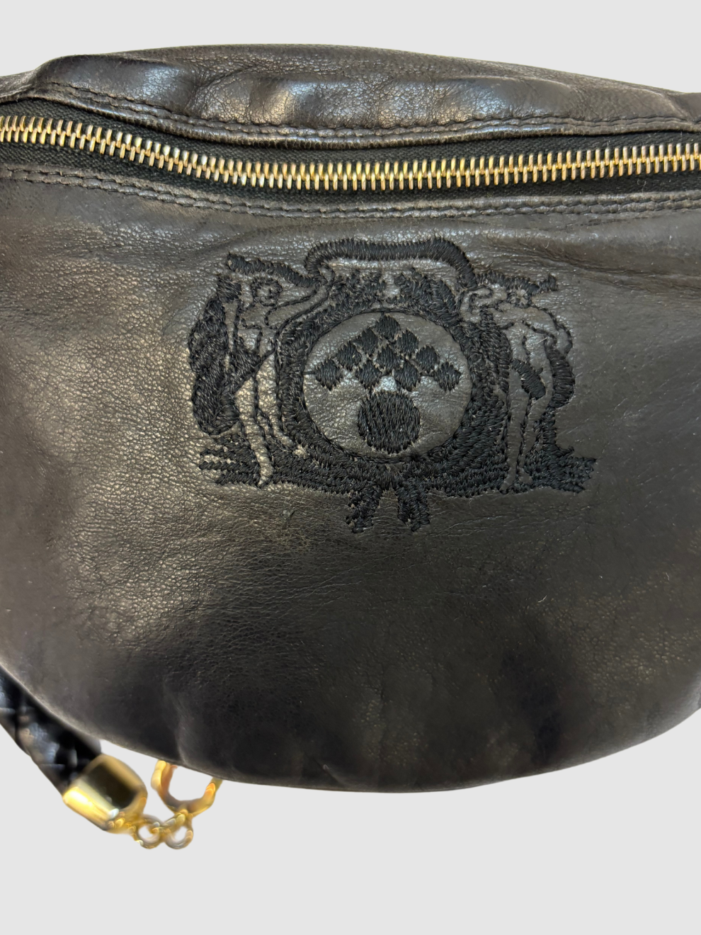 Schwarze Vintage Umhängetasche von Bottega Veneta