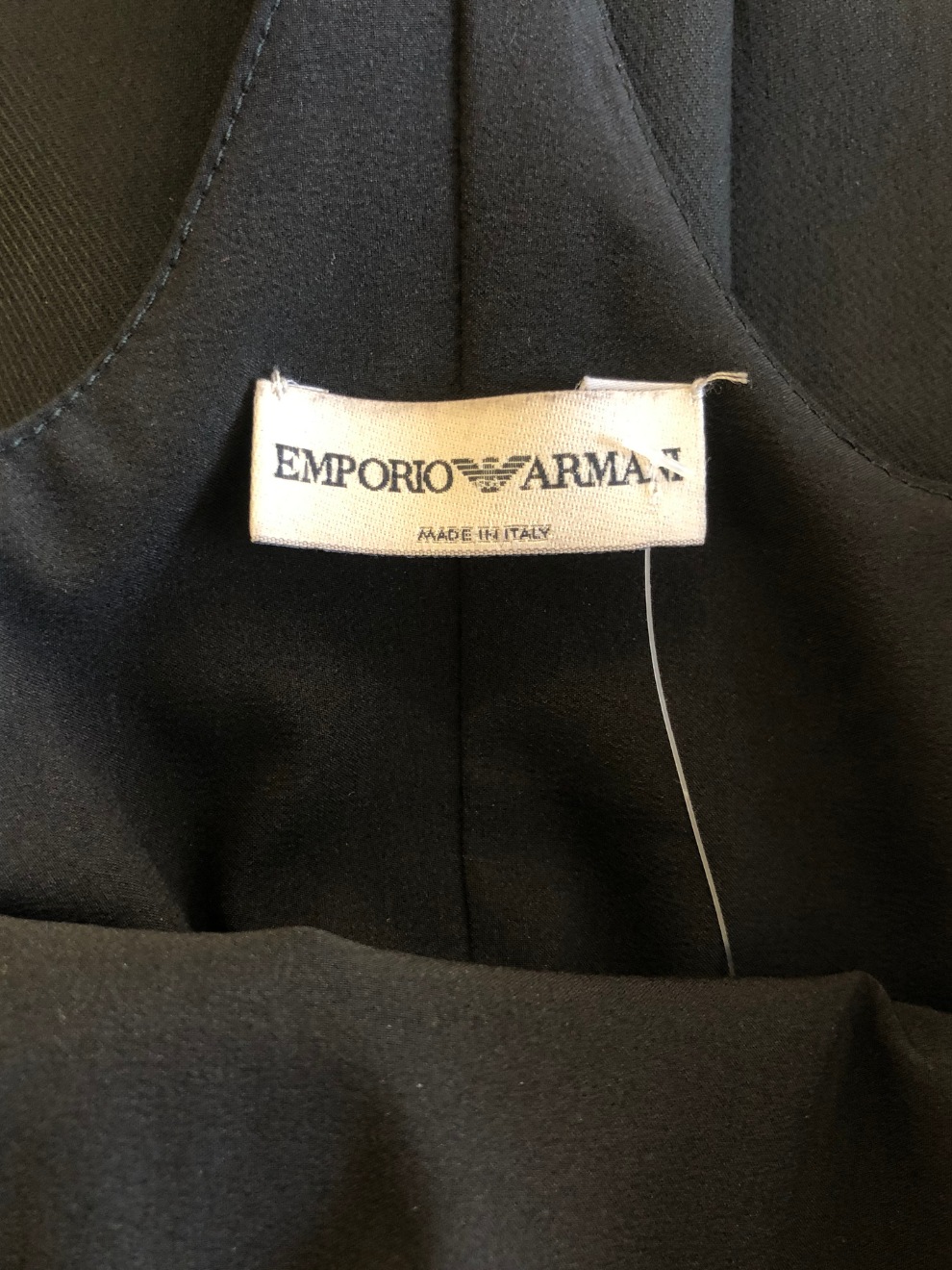 Schwarzes Trägerkleid von Emporio Armani