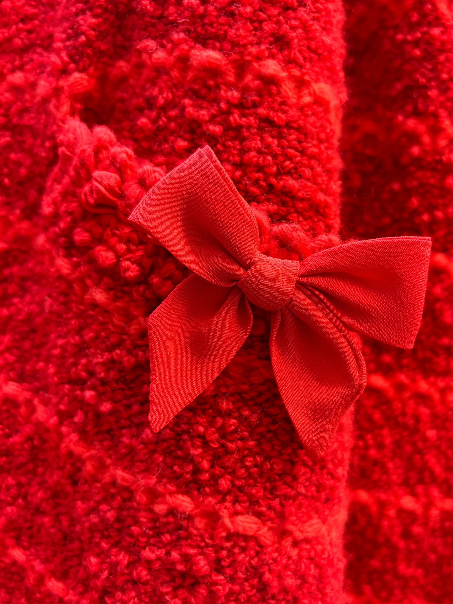 Rot-Orange gestreifter Strickmantel von Gucci