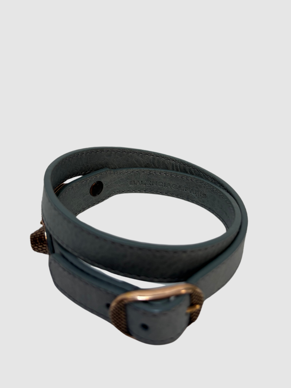 Graues Lederarmband von Balenciaga