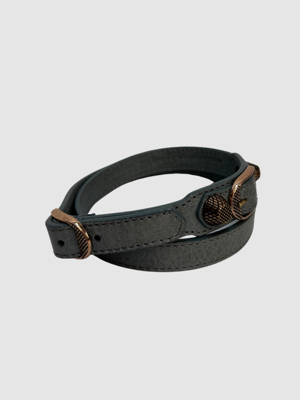 Graues Lederarmband von Balenciaga