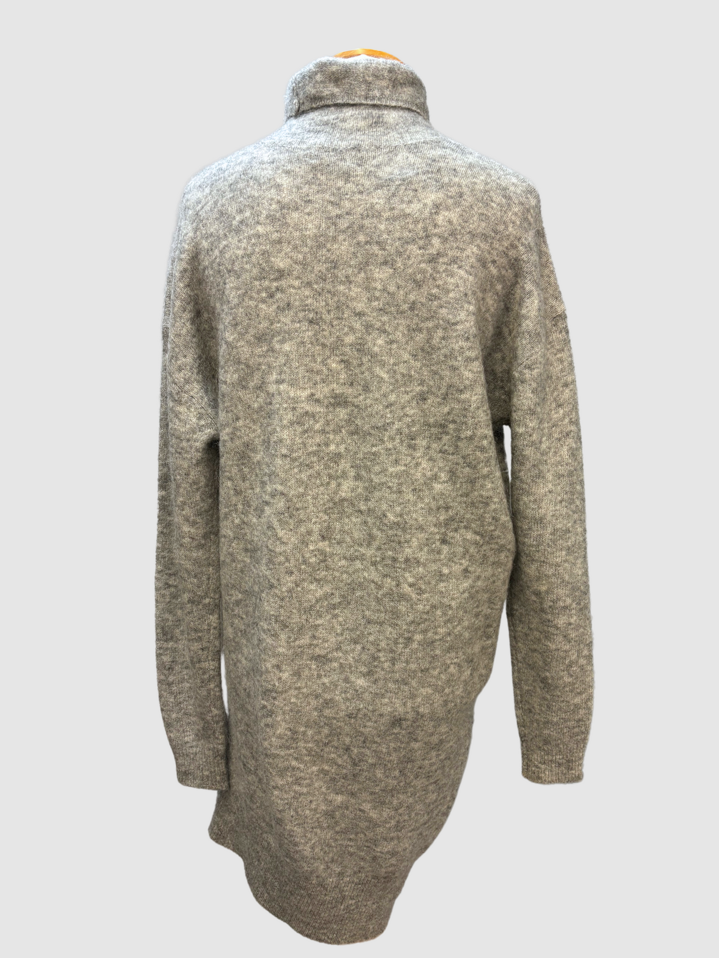 Hellgraues Mohair-Pullikleid von Acne Studios