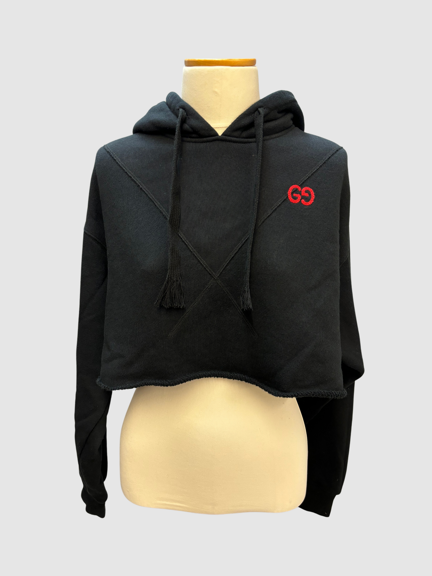 Schwarzer cropped Lunar New Year Hoodie von Gucci