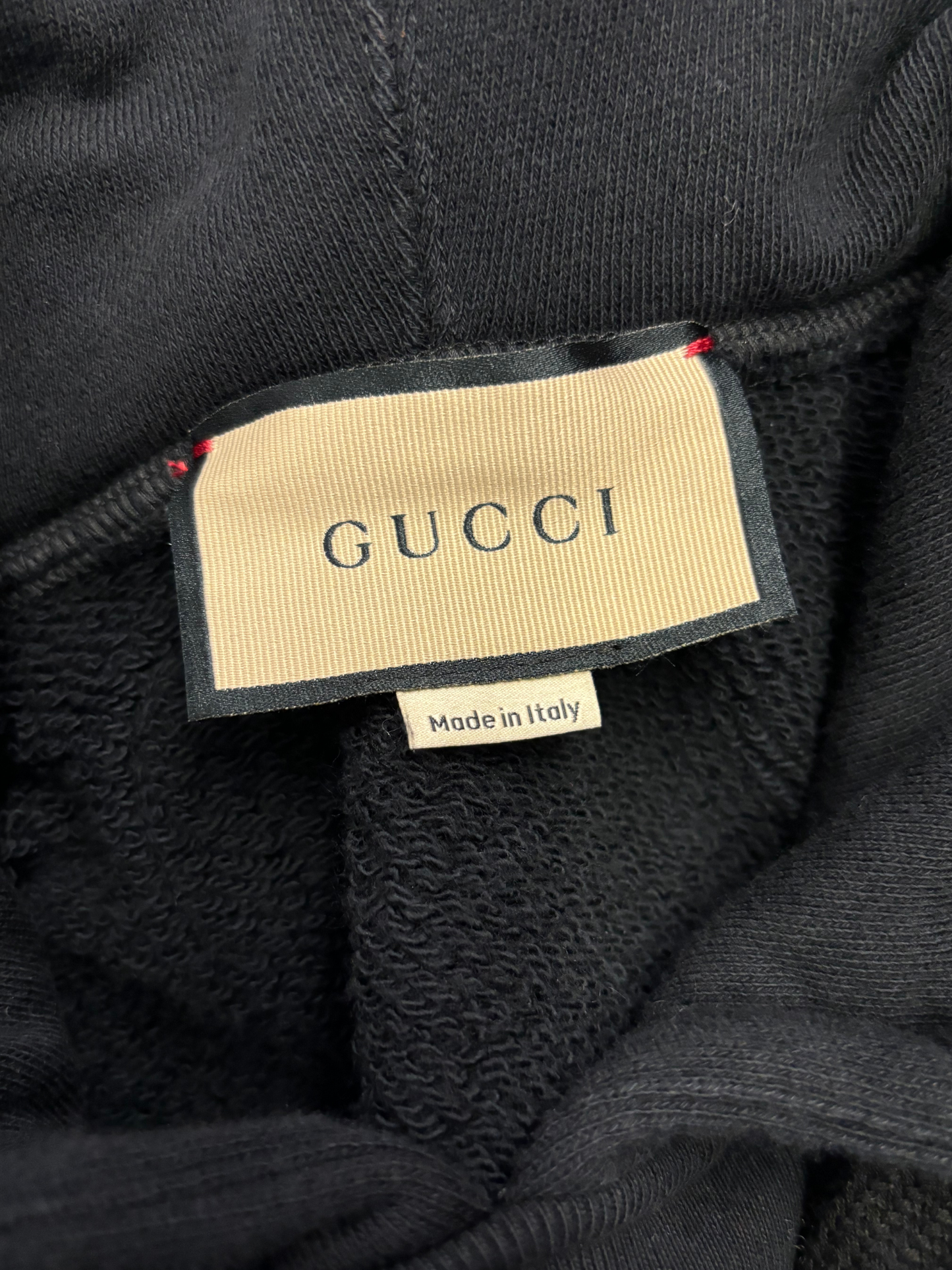 Schwarzer cropped Lunar New Year Hoodie von Gucci