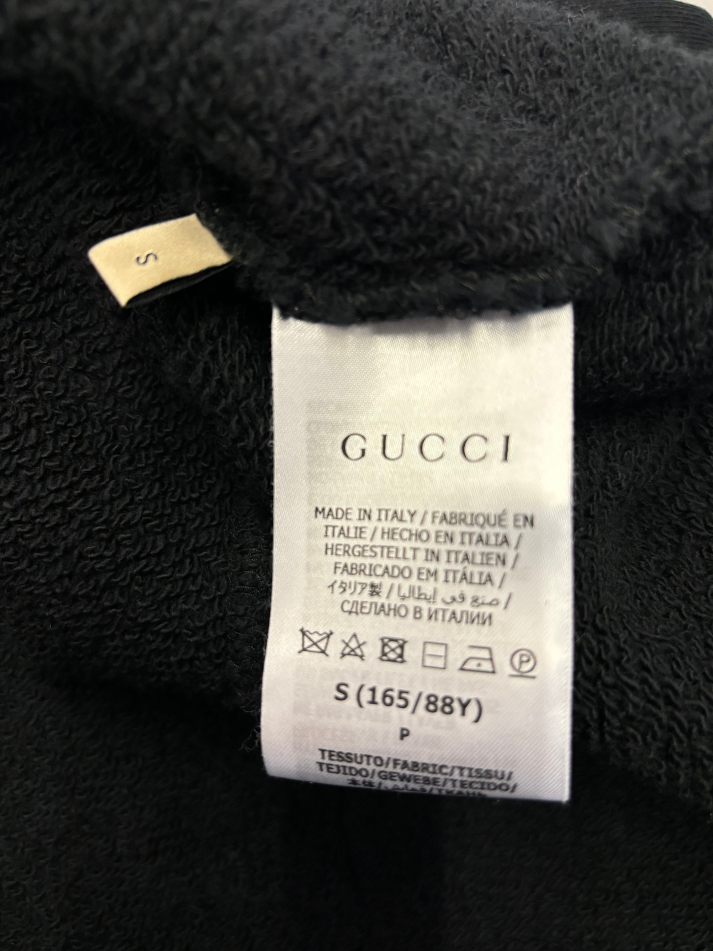 Schwarzer cropped Lunar New Year Hoodie von Gucci
