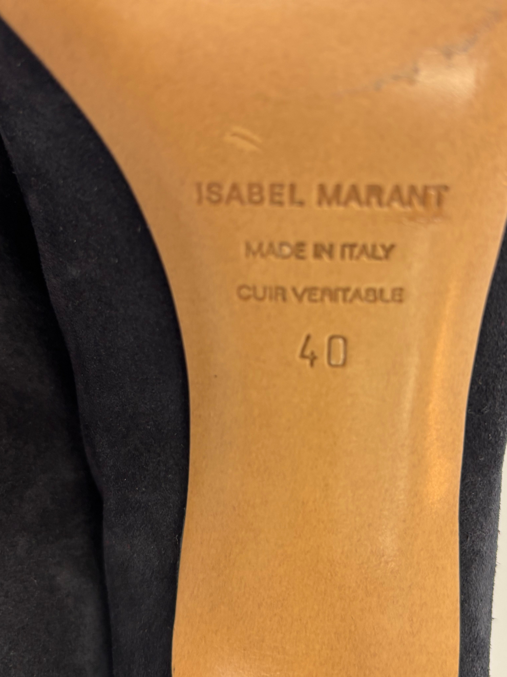 Dunkelblau-graue Stiefelette von Isabel Marant