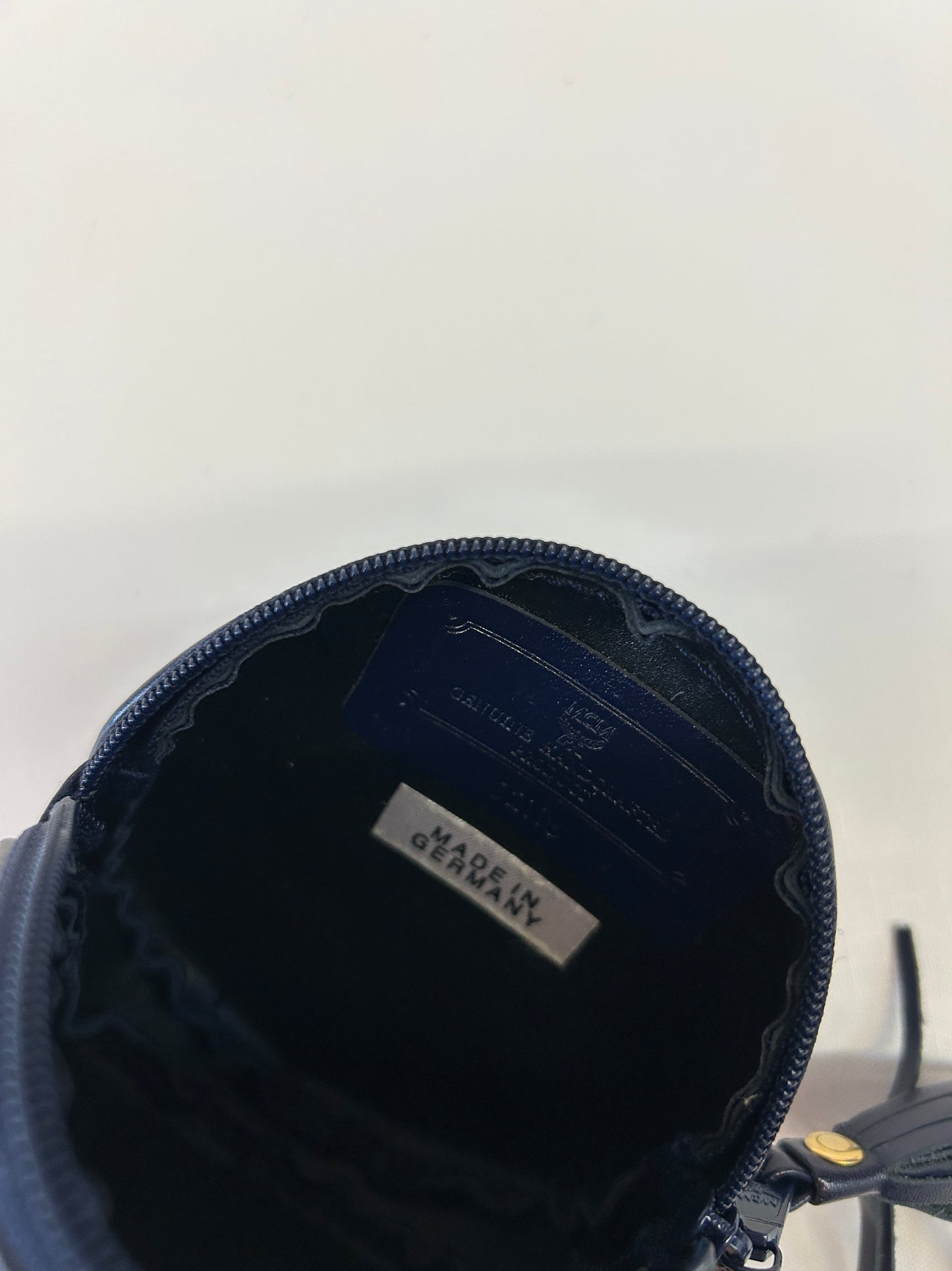 Dunkelblauer Geldbeutel von MCM