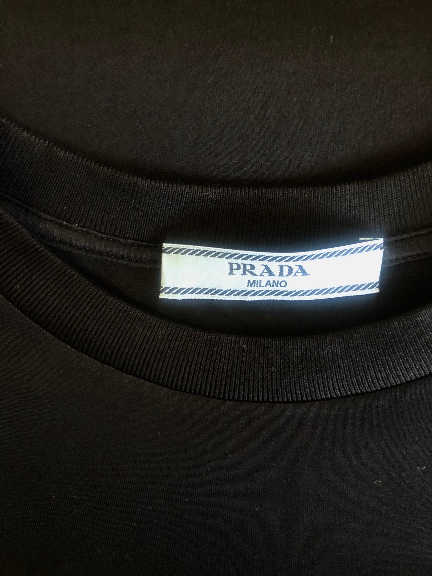 Schwarzes Basic-T-Shirt von Prada