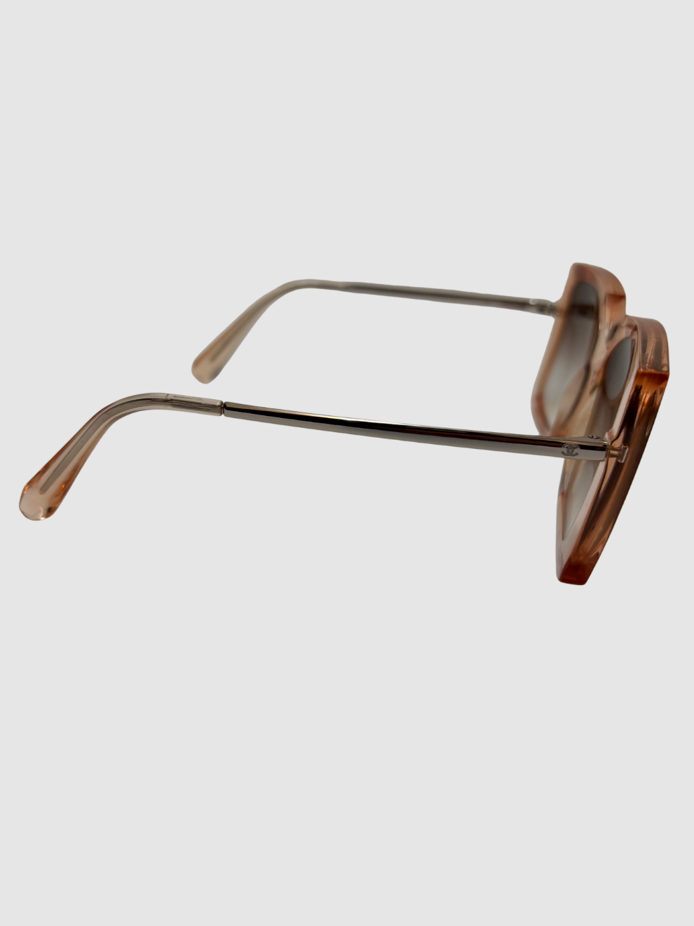 Rosafarbene Sonnenbrille von Chanel