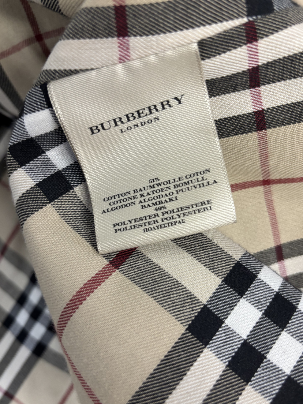 Schwarzer Trenchmantel von Burberry