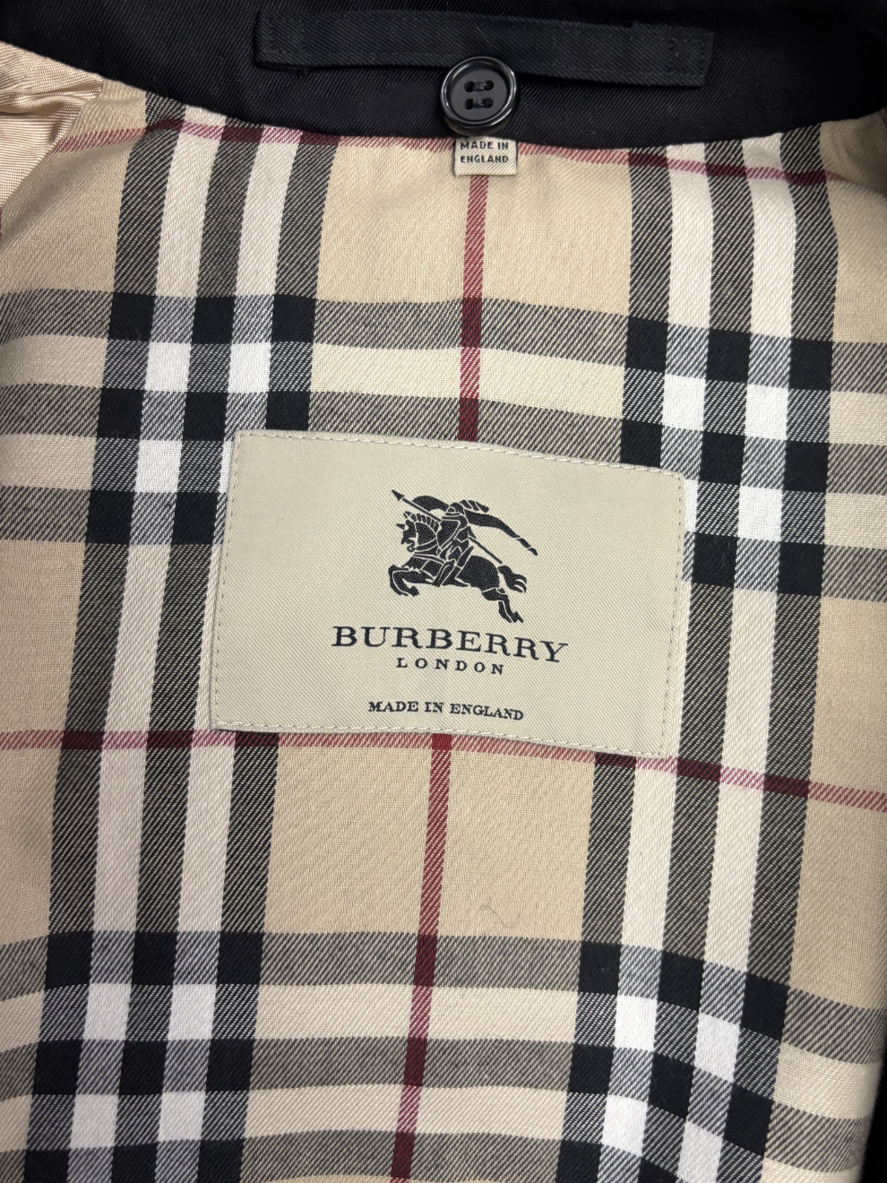Schwarzer Trenchmantel von Burberry