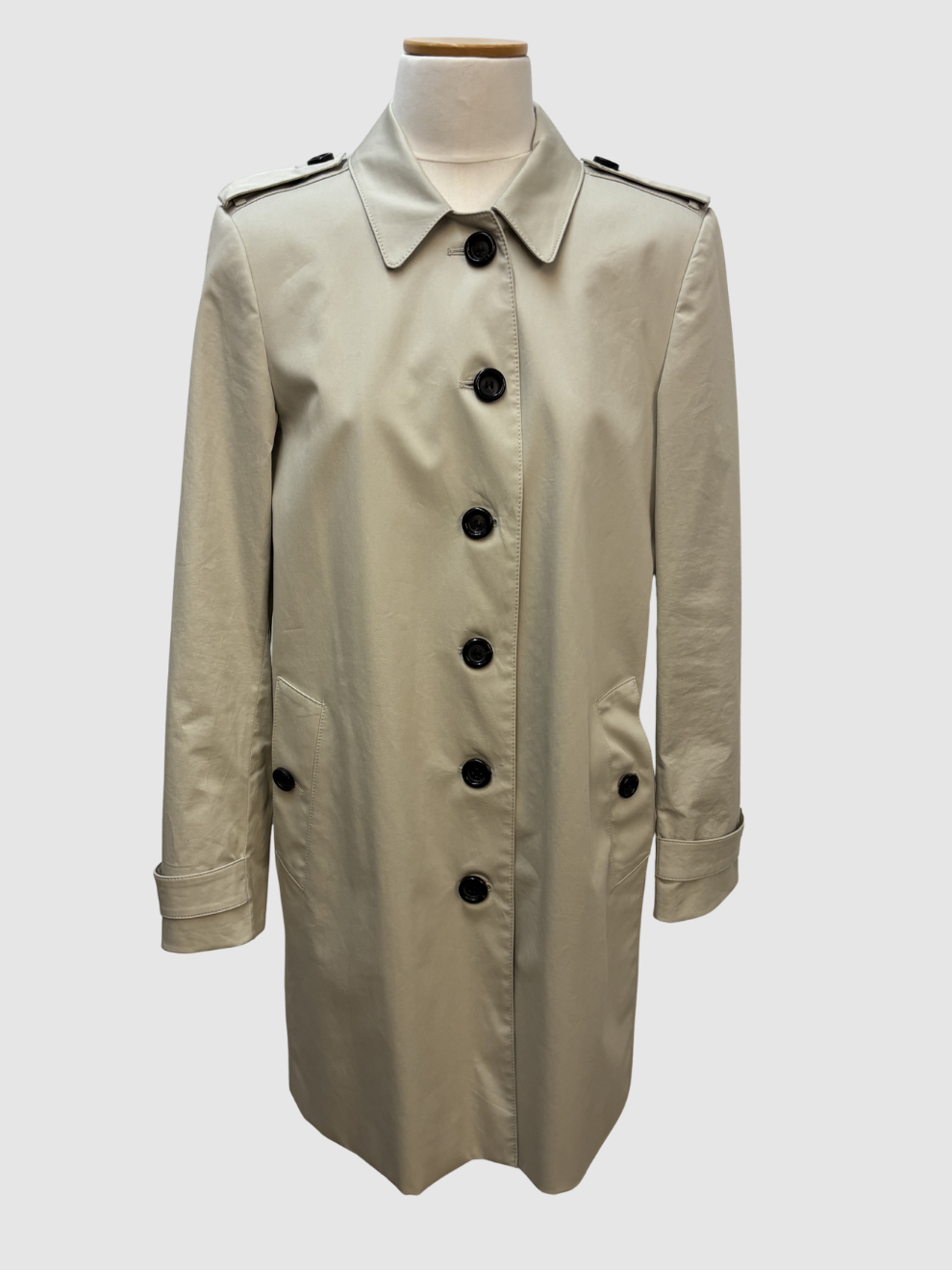 Hellbeiger Kurzmantel einreihig Burberry