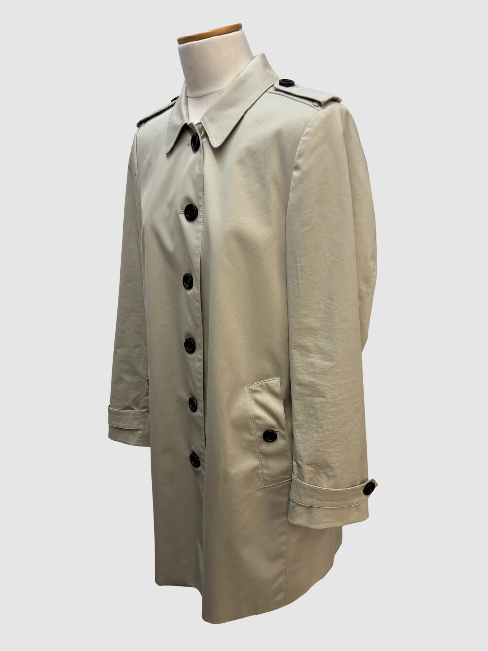 Hellbeiger Kurzmantel einreihig Burberry