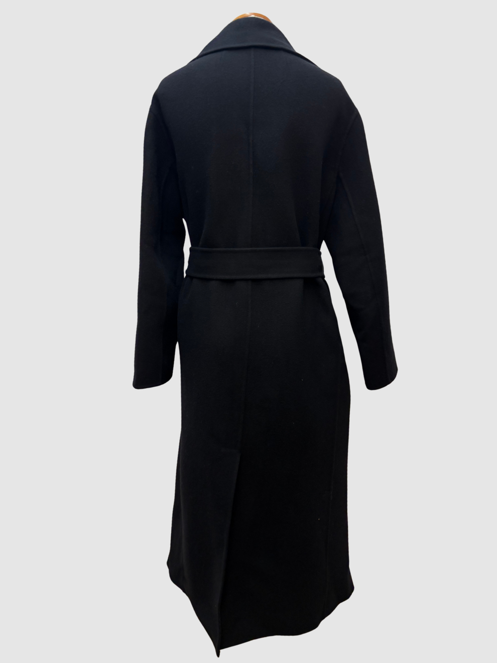 Schwarzer Wollmantel von The Row