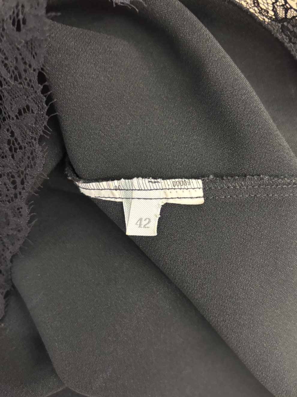 Schwarzes Top mit Spitze von Miu Miu