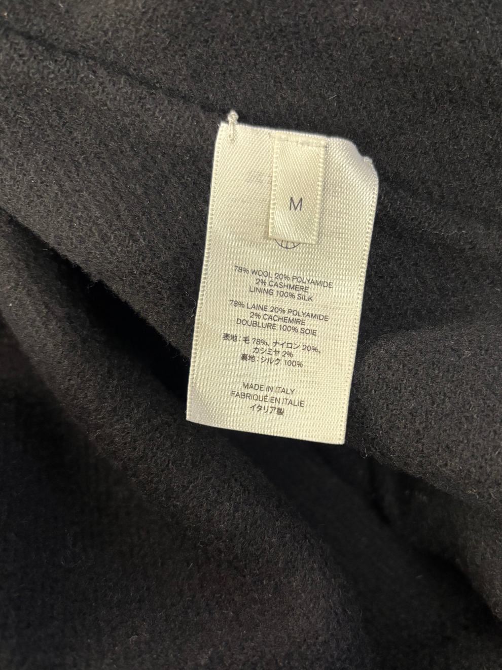 Schwarzer Wollmantel von The Row