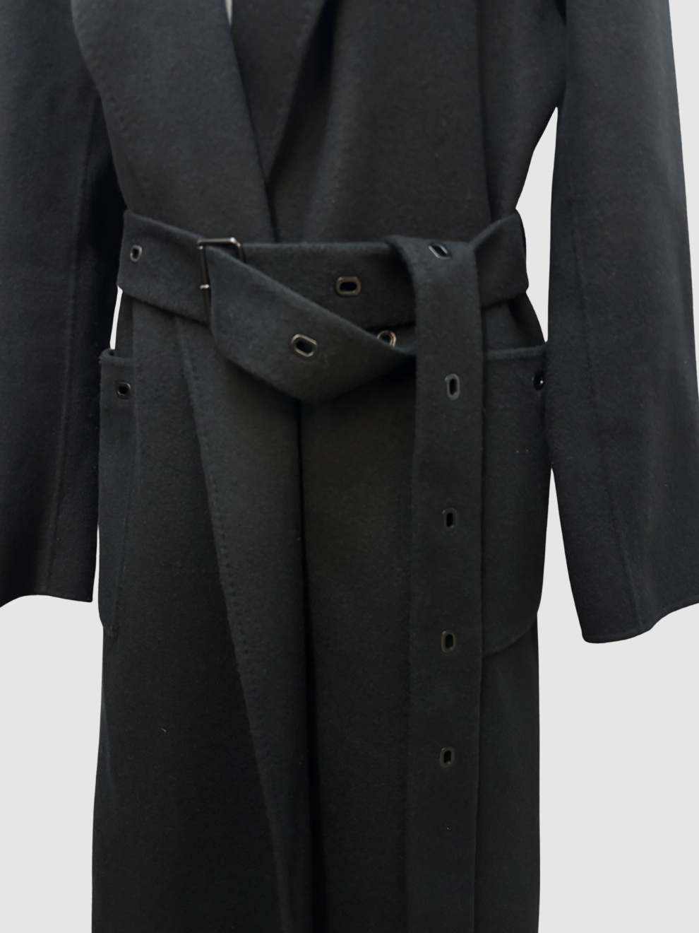 Schwarzer Kaschmir-Mantel von Iris von Arnim