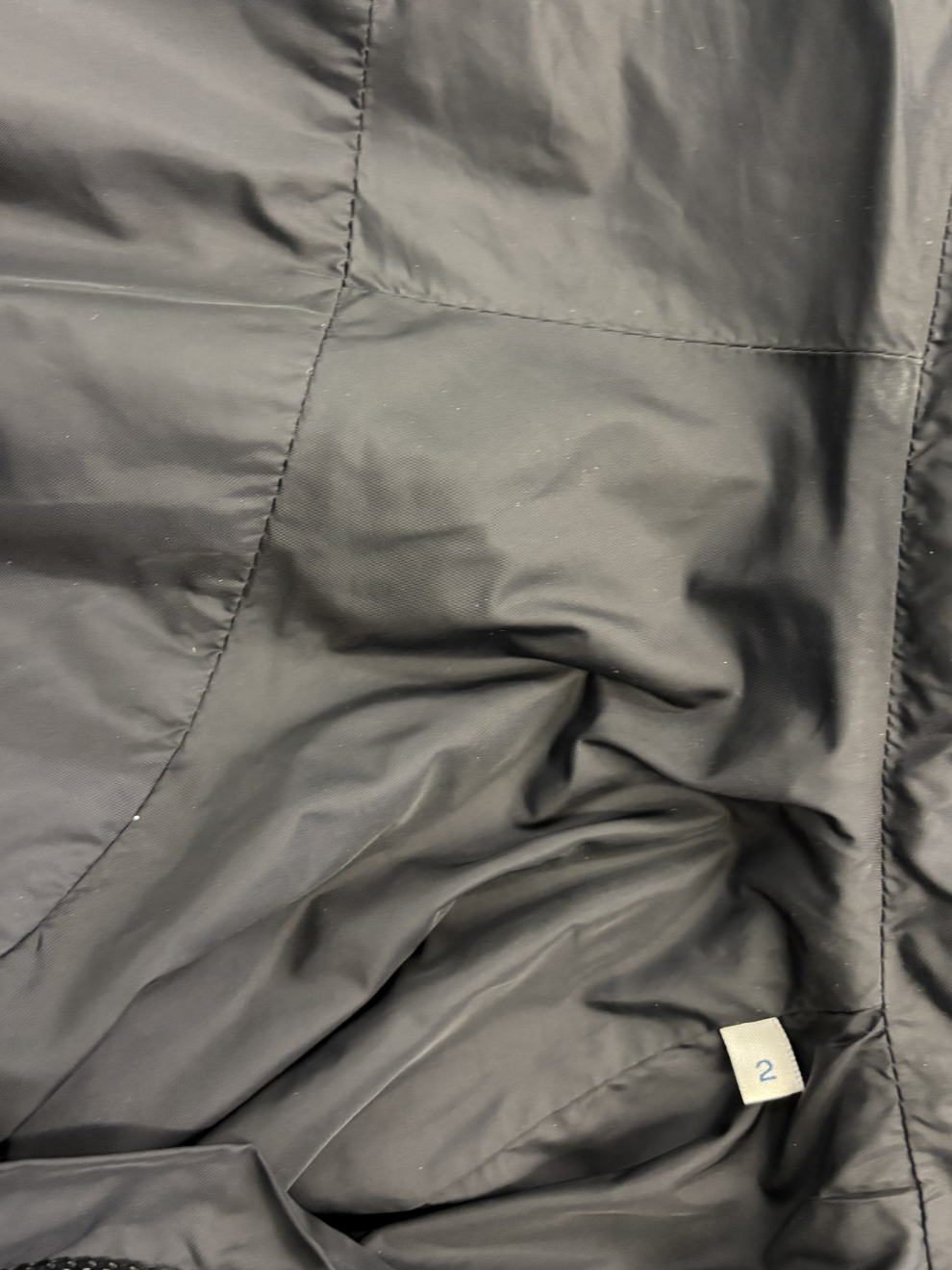 Schwarzer Übergangs Regen Parka Moncler