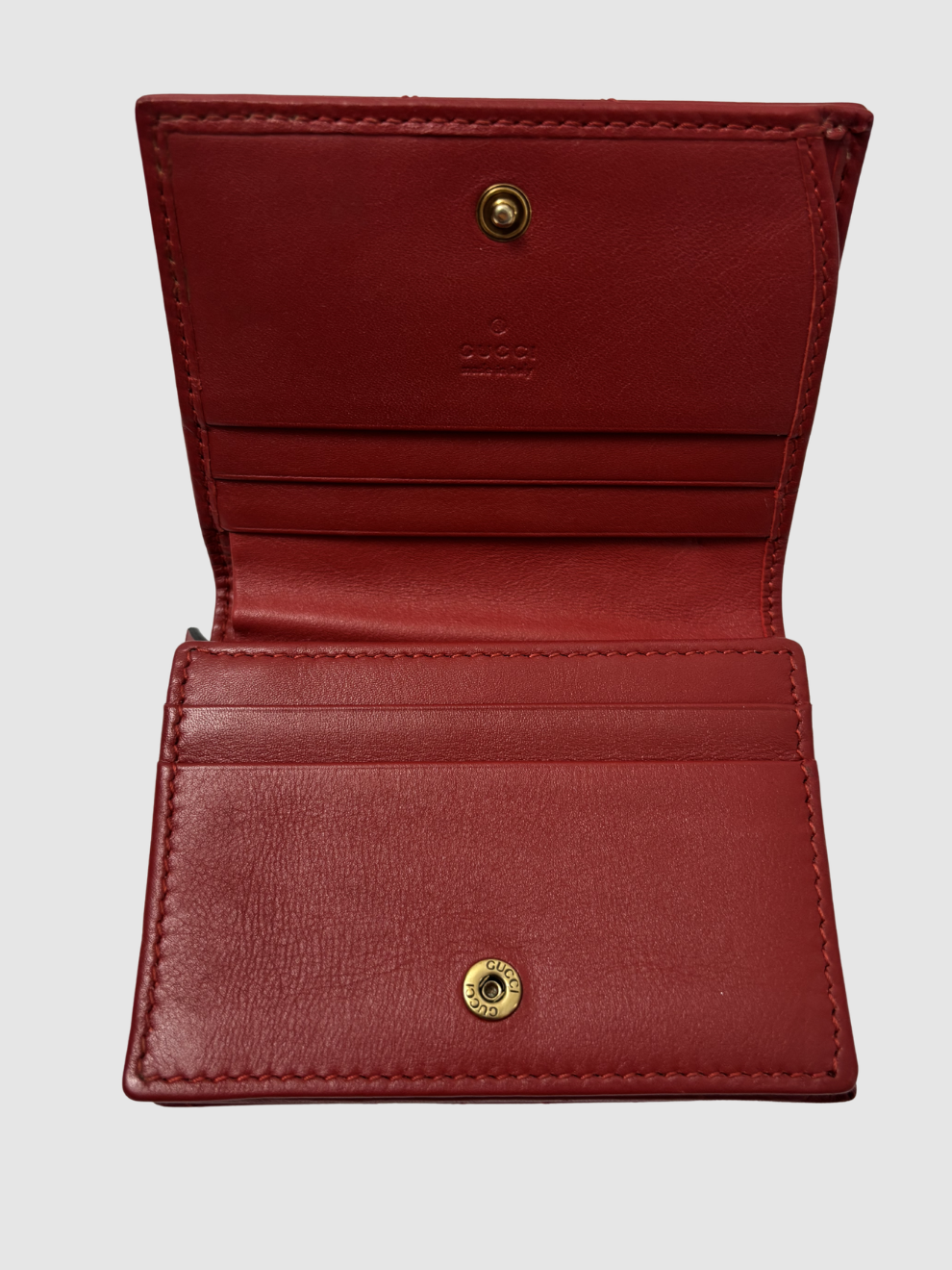 Rote GG Marmont Geldbörse von Gucci