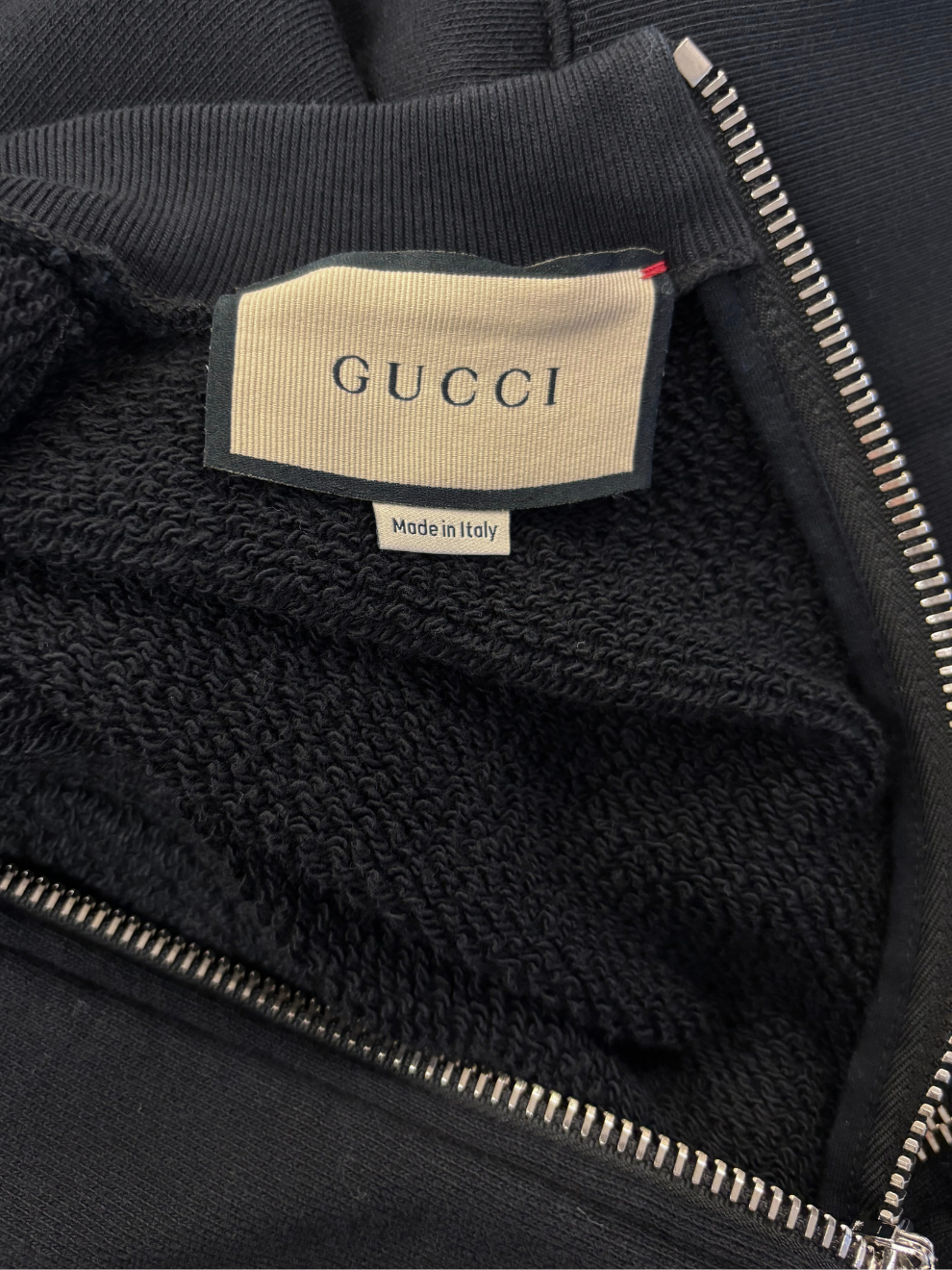 Schwarzes cropped Sweatshirt von Gucci