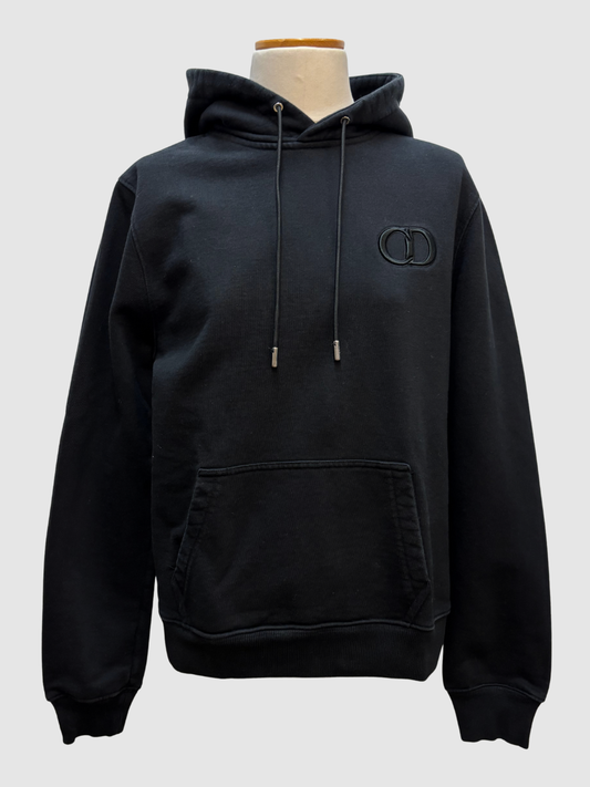 Schwarzer Hoodie CD Icon von Dior