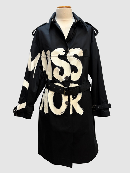 Schwarzer Trenchmantel von Christian Dior