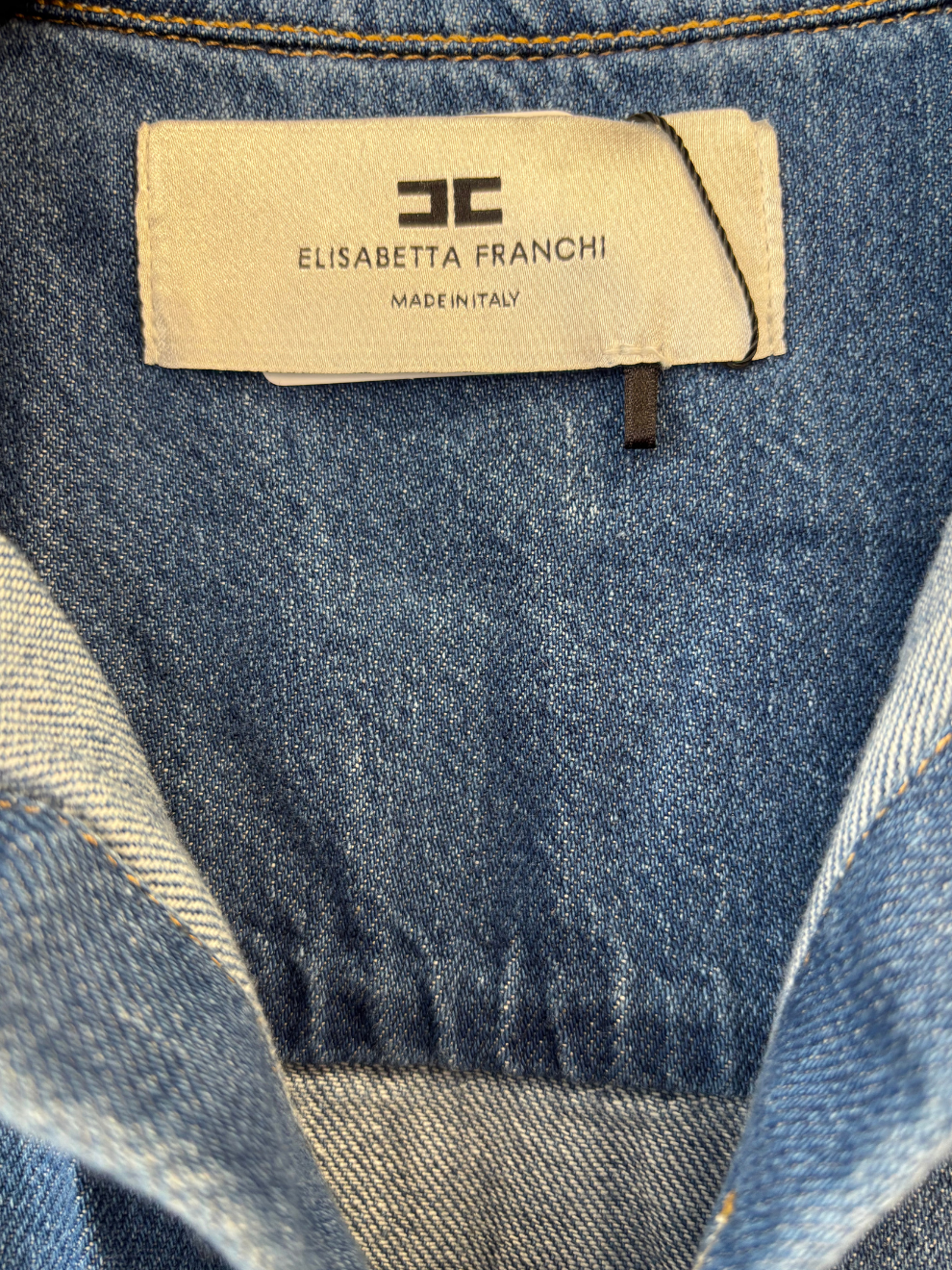 Blauer Jeansjumpsuit von Elisabetta Franchi