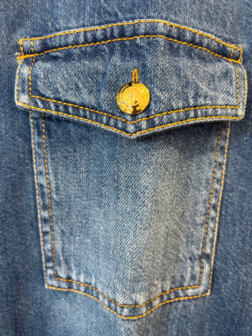 Blauer Jeansjumpsuit von Elisabetta Franchi
