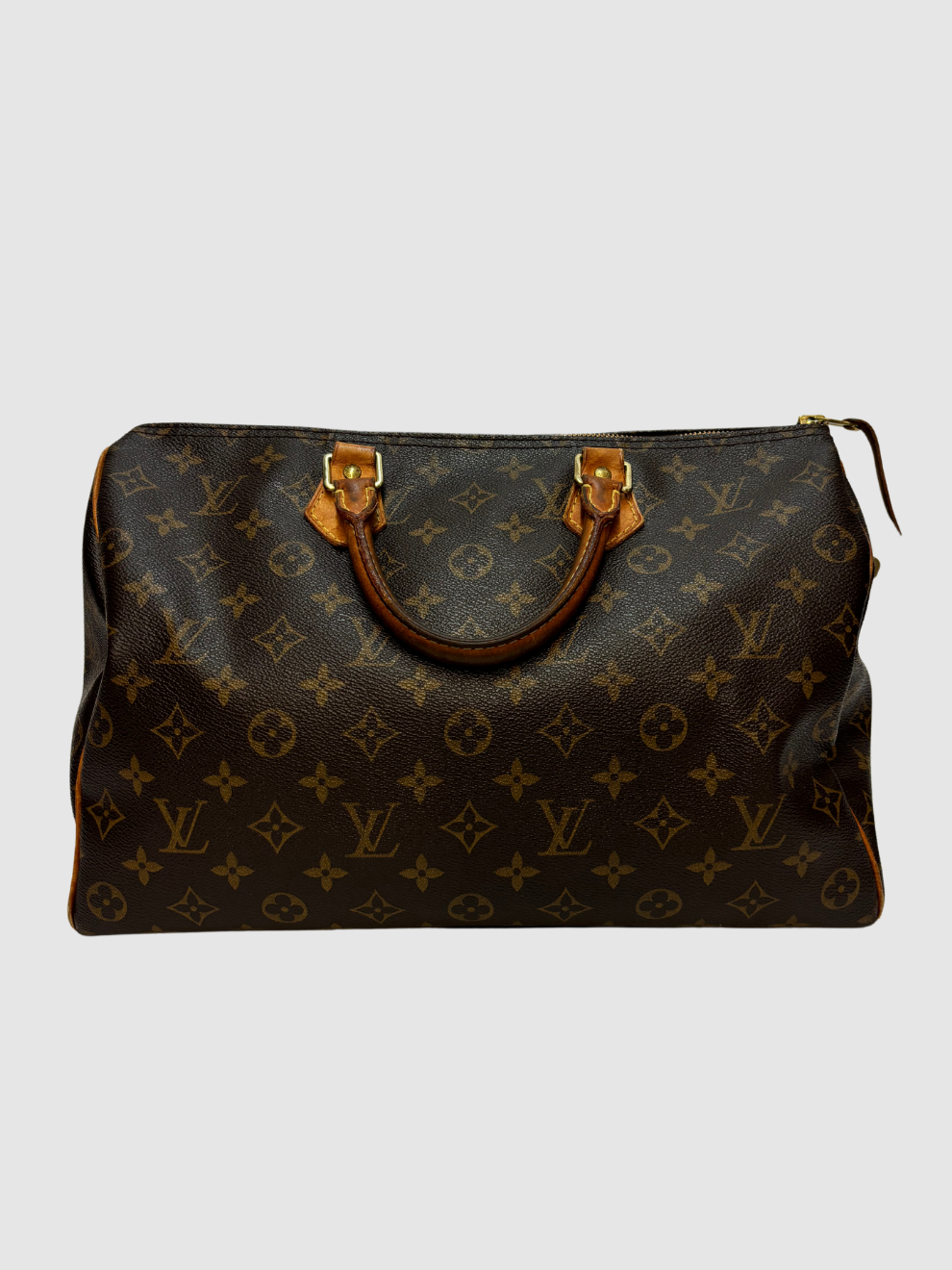 Braune Vintage Monogram Canvas Speedy 35 von Louis Vuitton