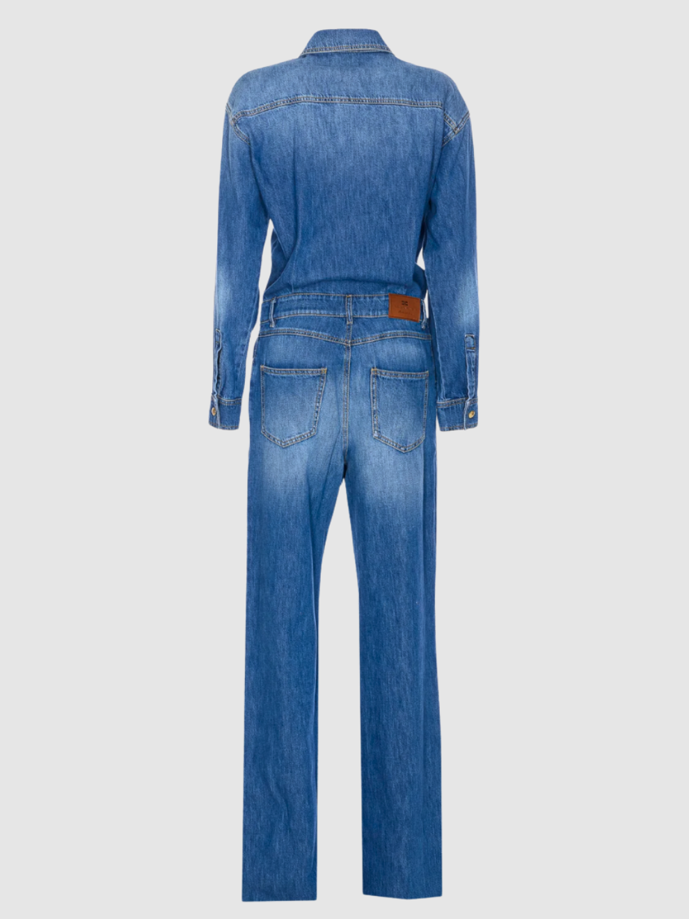 Blauer Jeansjumpsuit von Elisabetta Franchi