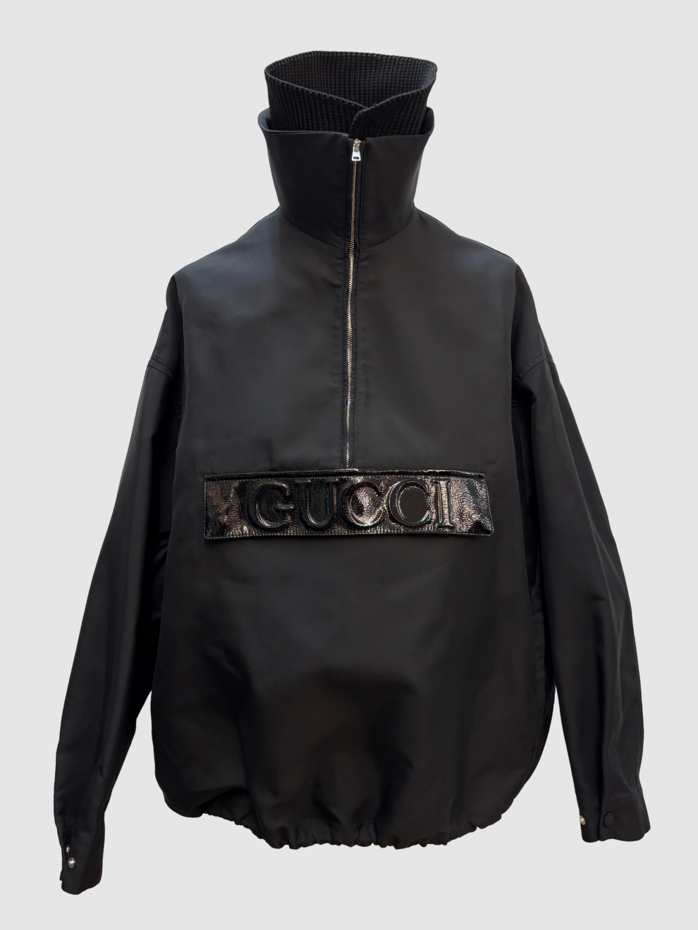 Schwarze Windbreaker Jacke von Gucci