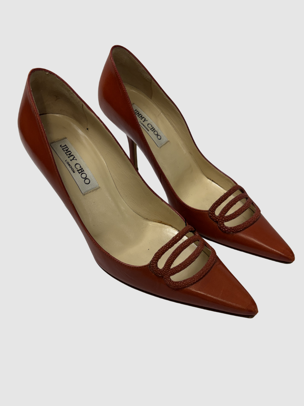 Rostrote spitze Pumps von Jimmy Choo