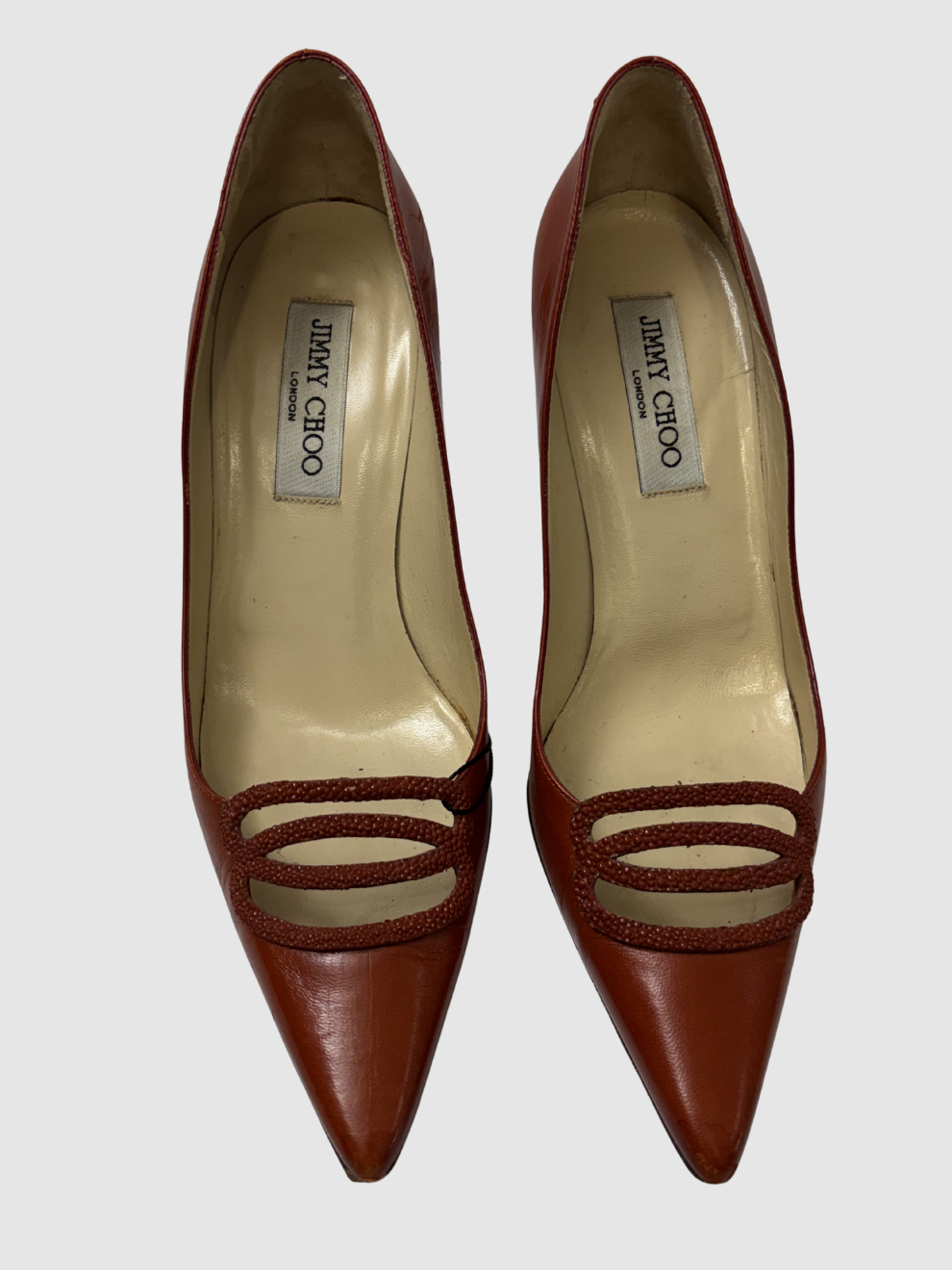 Rostrote spitze Pumps von Jimmy Choo