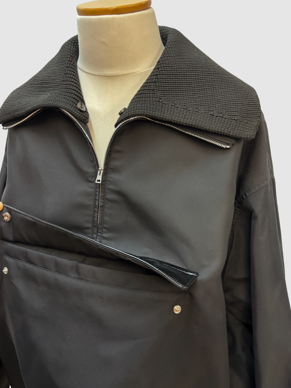 Schwarze Windbreaker Jacke von Gucci