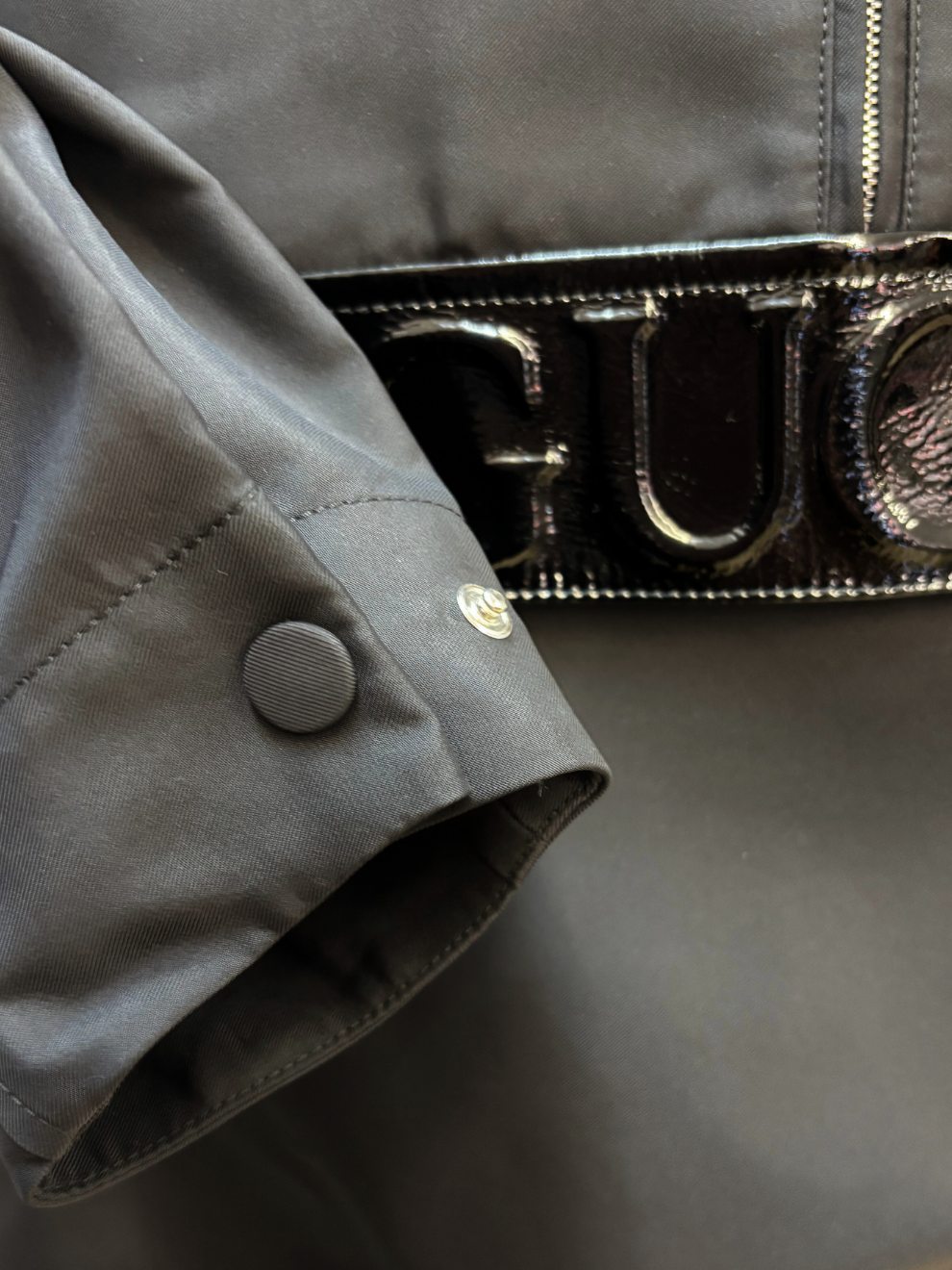 Schwarze Windbreaker Jacke von Gucci